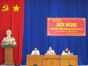 Ban Chấp hành đảng bộ huyện Hớn Quản  tổng kết tình hình thực hiện Nghị quyết năm 2017
