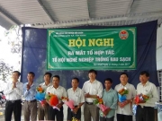 Hội Nông dân xã Tân Khai tổ chức Hội nghị ra mắt Tổ hợp tác Tổ hội nghề nghiệp trồng rau sạch.