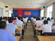 Bế giảng lớp Trung cấp Lý luận Chính trị - Hành chính khóa 51 tại huyện Hớn Quản