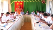 Phó Bí thư Thường trực Huyện ủy  làm việc với Ban Thường vụ Đảng ủy xã Thanh Bình